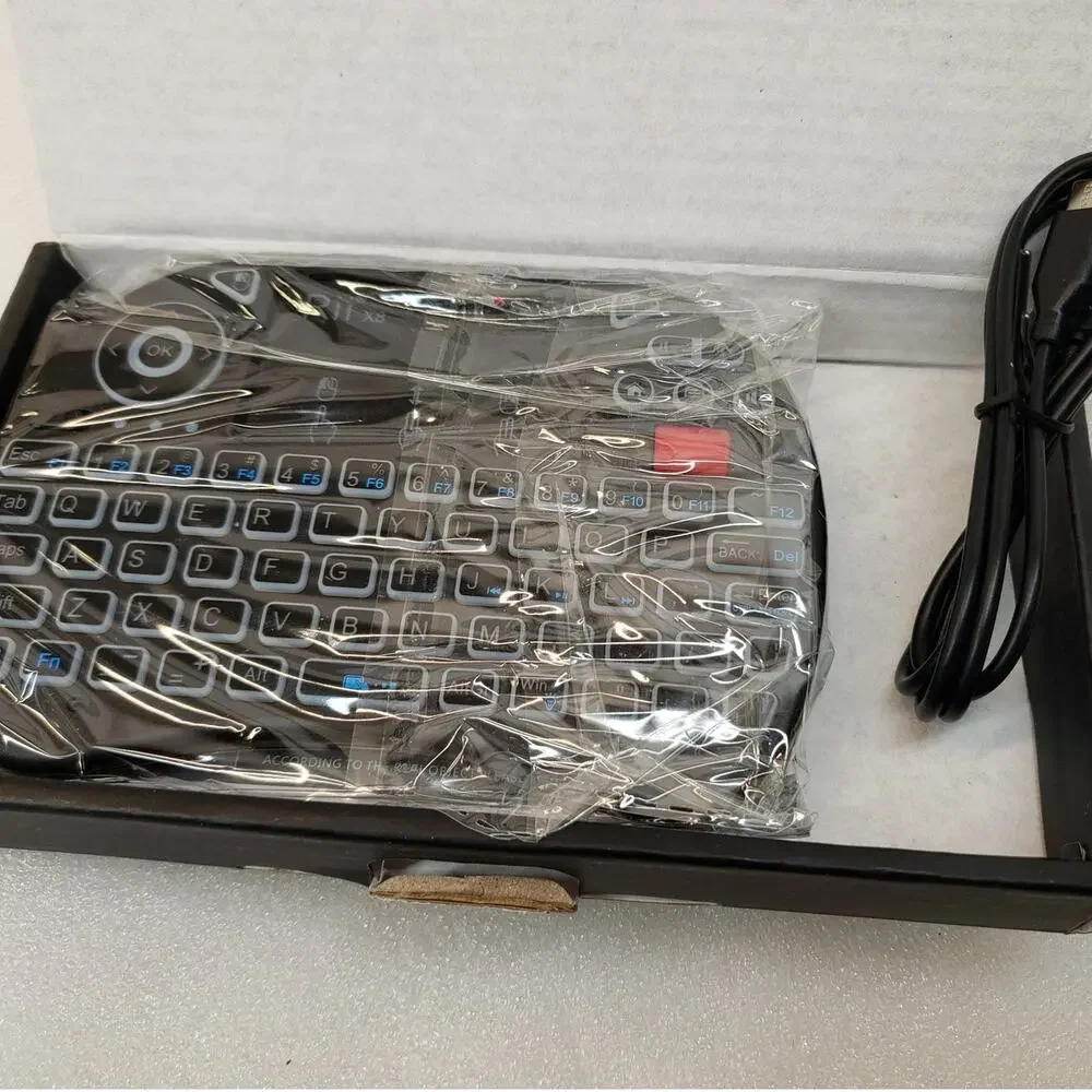 Rii X8 Mini Wireless Keyboard Touchpad Combo with RGB Backlight (Black)